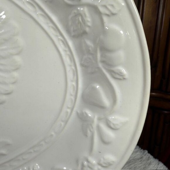 Vintage Gibson Housewares 18 3/8" Ivory Premium Ceramic Oval Turkey Platter - Picture 4 of 12